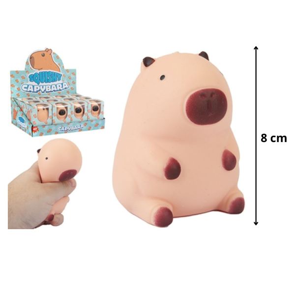 CAPIBARA SQUISHY 8cm In espo da 12pz…x12…x144